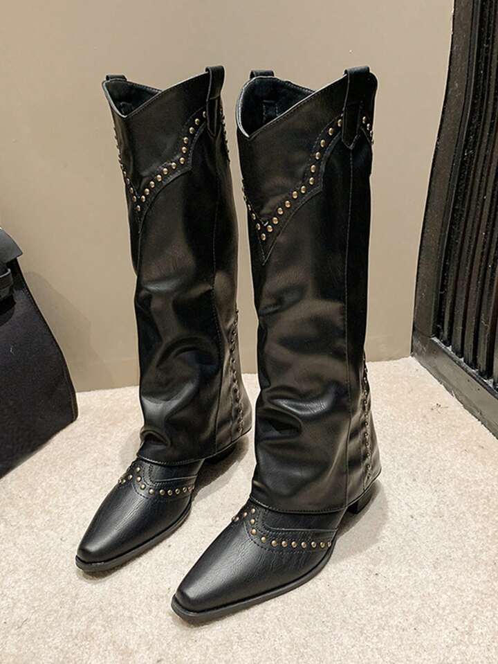 Knight in Chic Armor Boots