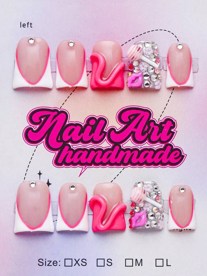 Bubblegum Flex Pressed On Nails
