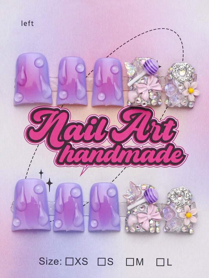 Blinged Out Baddie Pressed On Nails