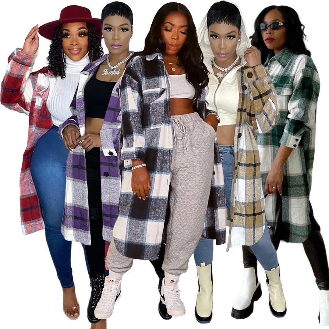 Put The Time In Plaid Jacket