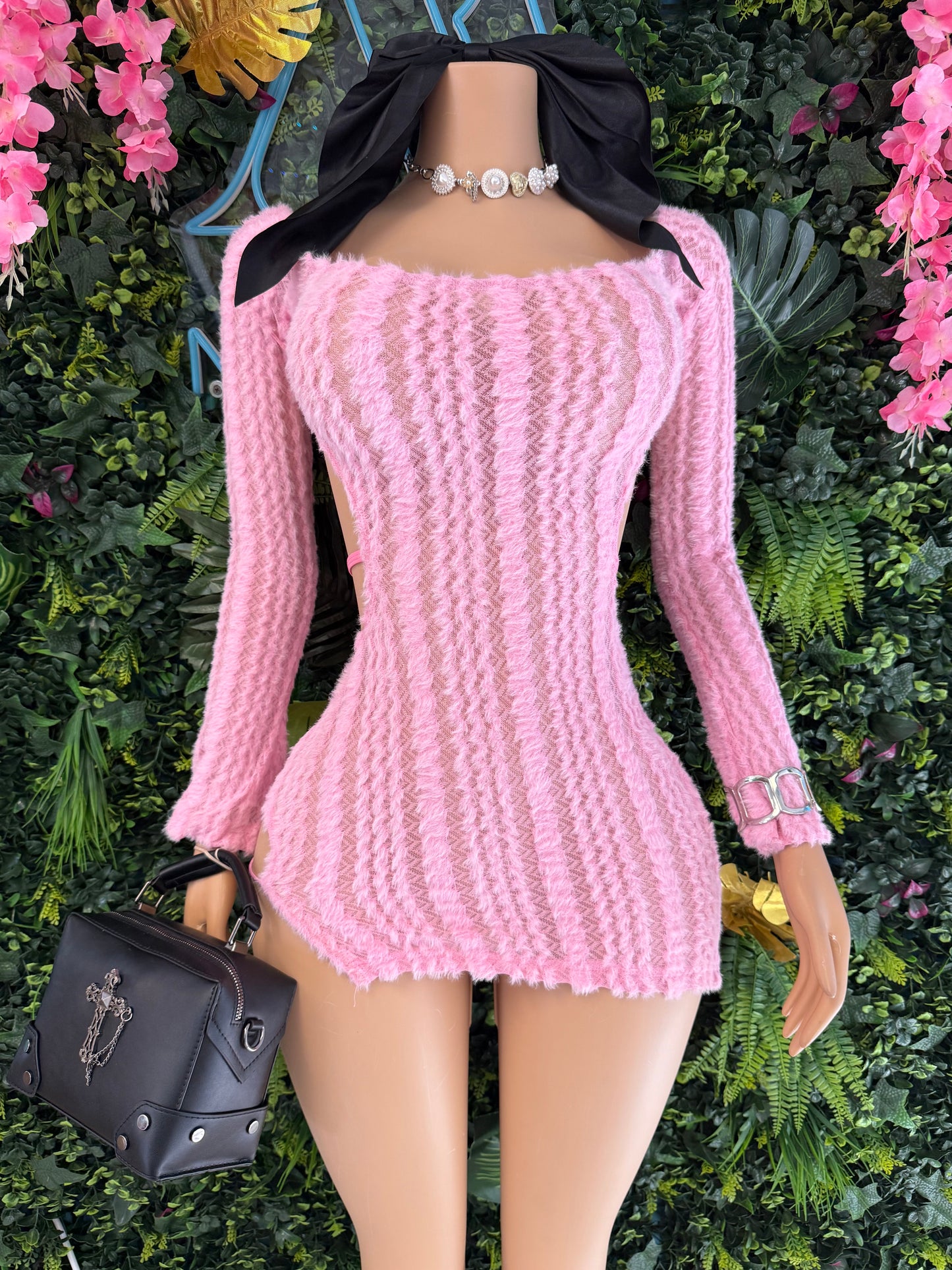 So Purrfect Mini Fur Dress