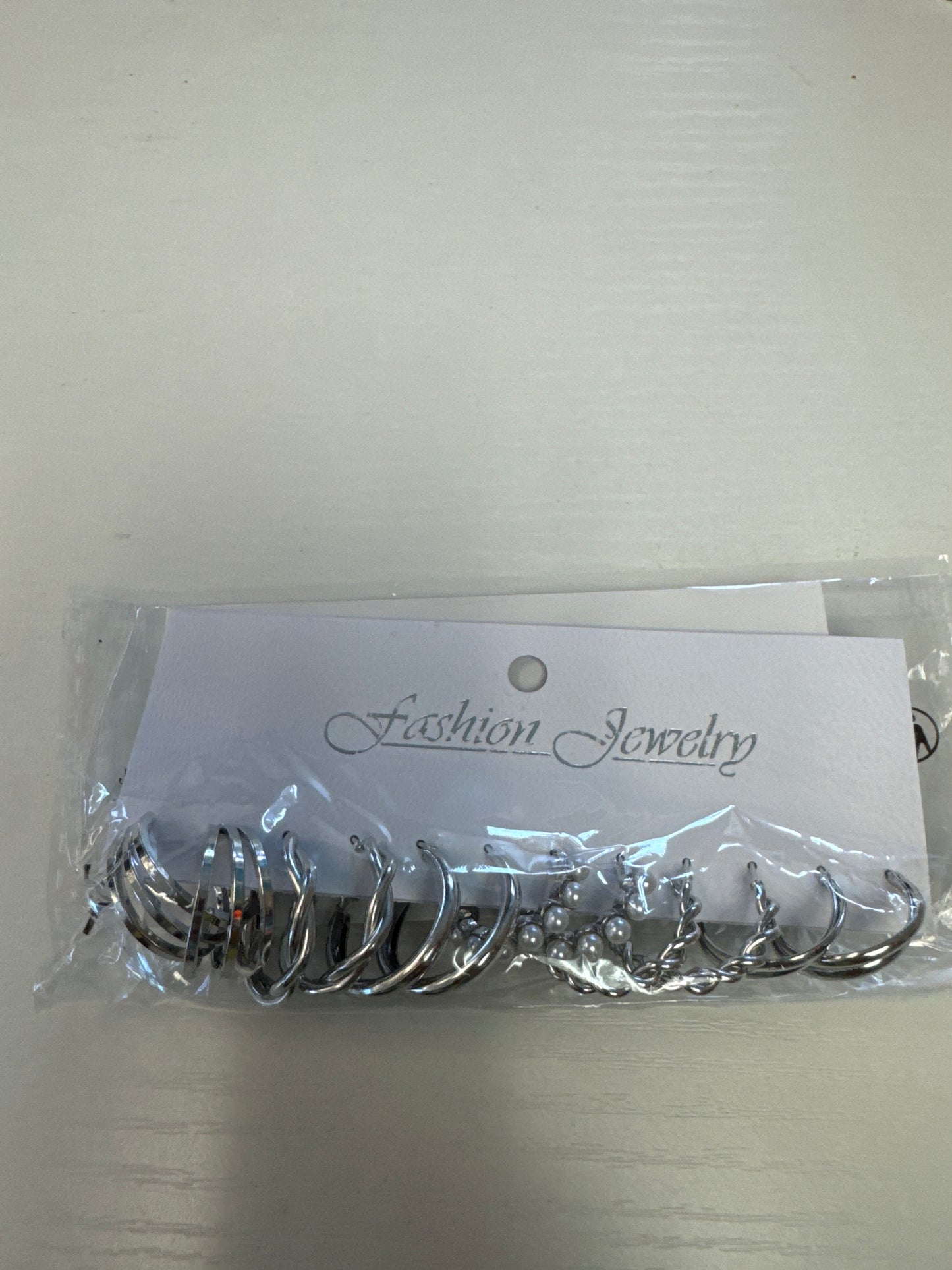 Silver earrings hoops