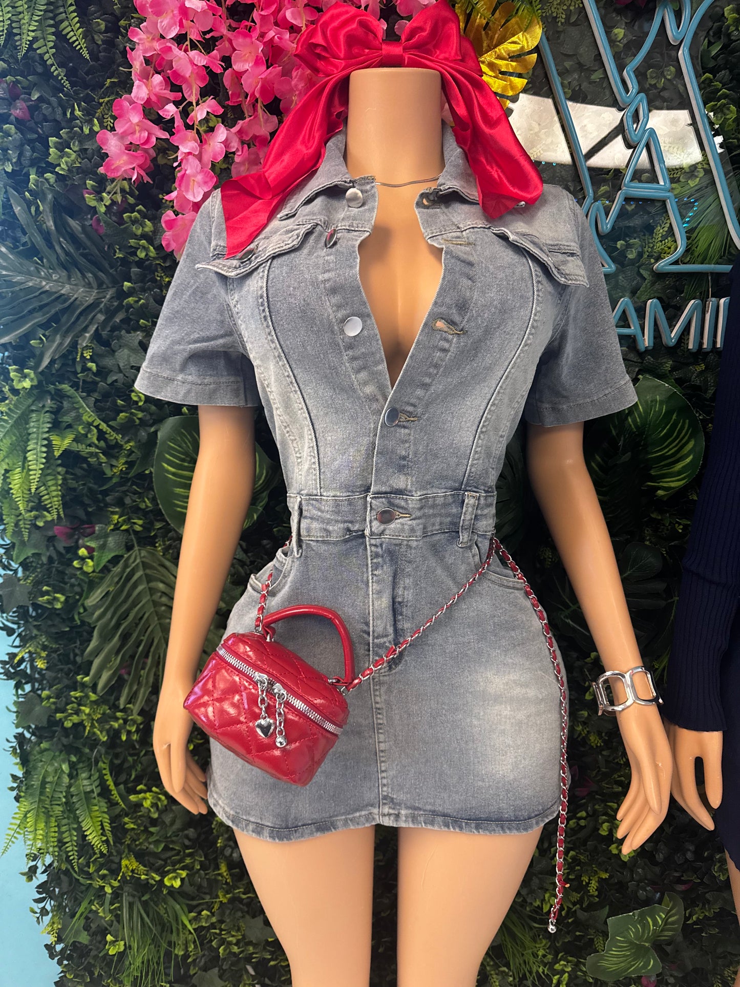 Make No Mistake Denim Dress