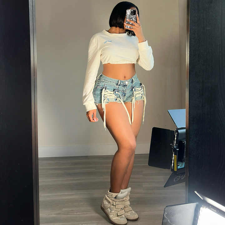 Lift Me Up Denim Shorts