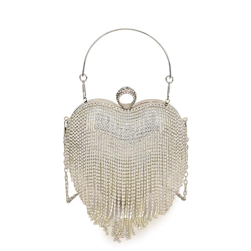 Tassell Heart Handbag