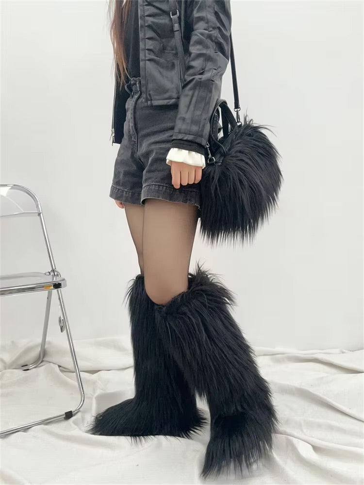 Icebox Knee HIgh Fur Boots