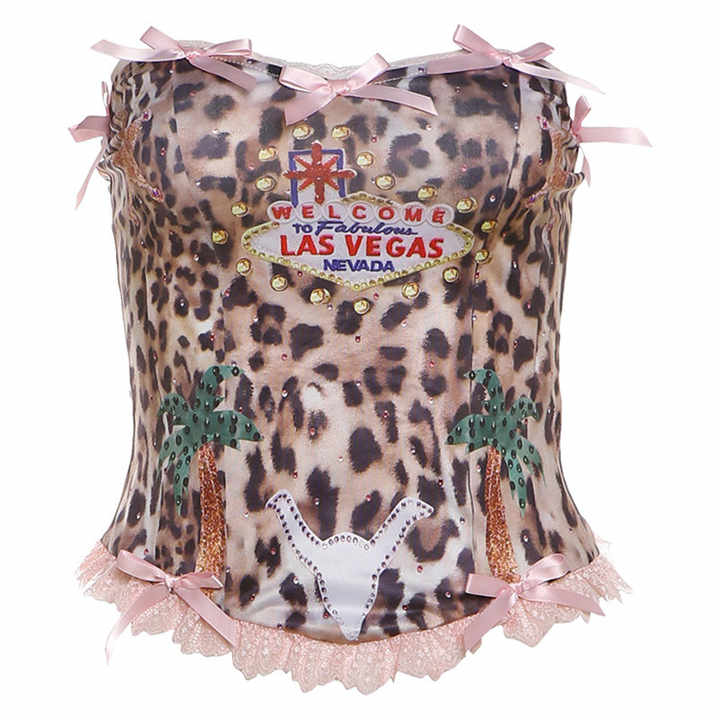 Where To Next Leopard Corset