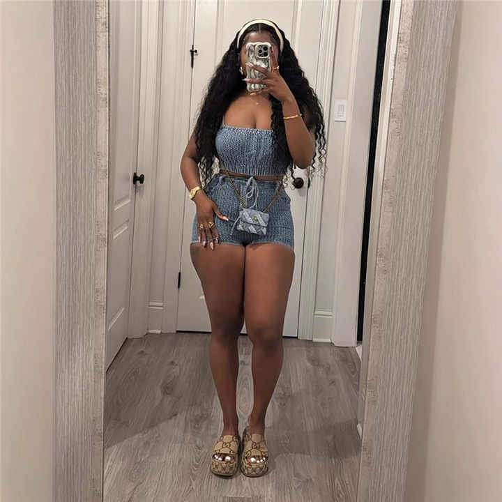 Calm And Collected Denim Shorts