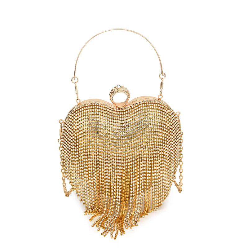 Tassell Heart Handbag