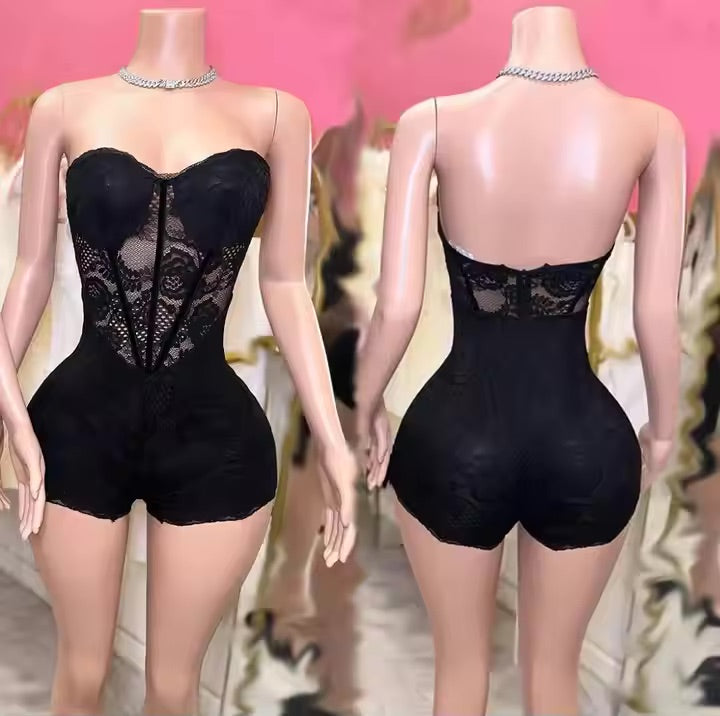 In Control Lace Romper