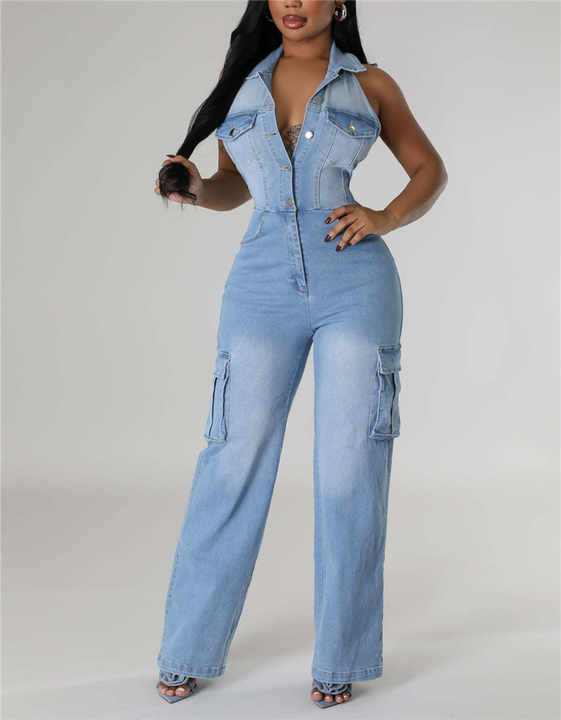 Perfect Weekend Denim Jumpsuit