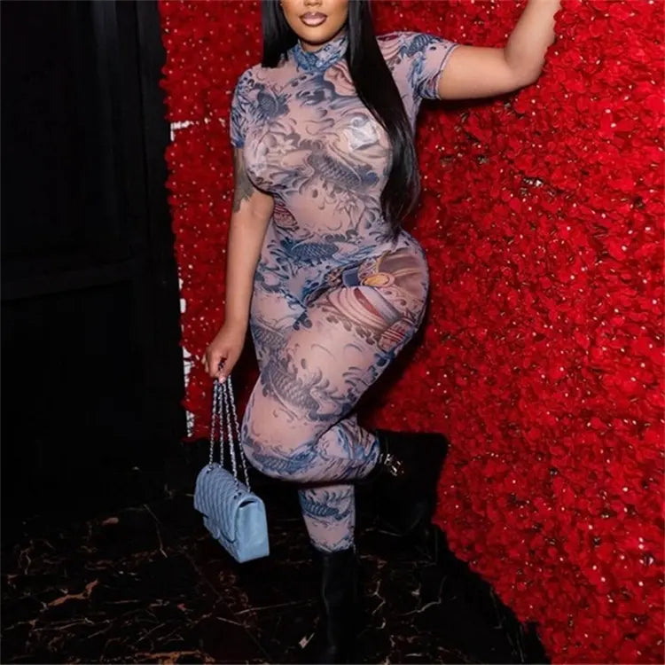 Dragon Sheer Jumpsuit