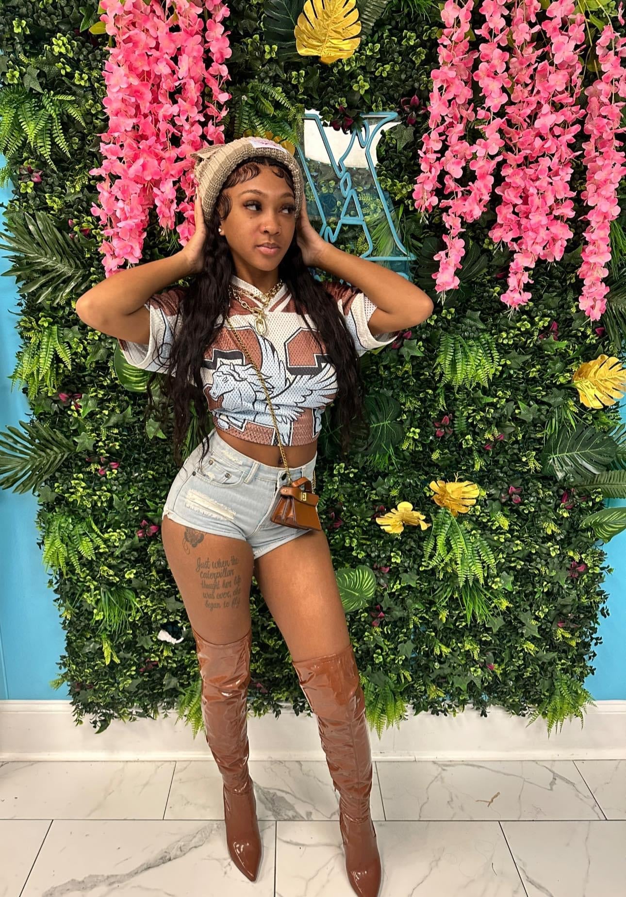Check Me Out Denim Shorts
