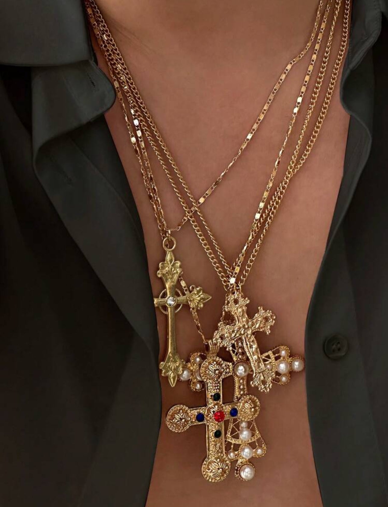 Vintage Cross Necklace