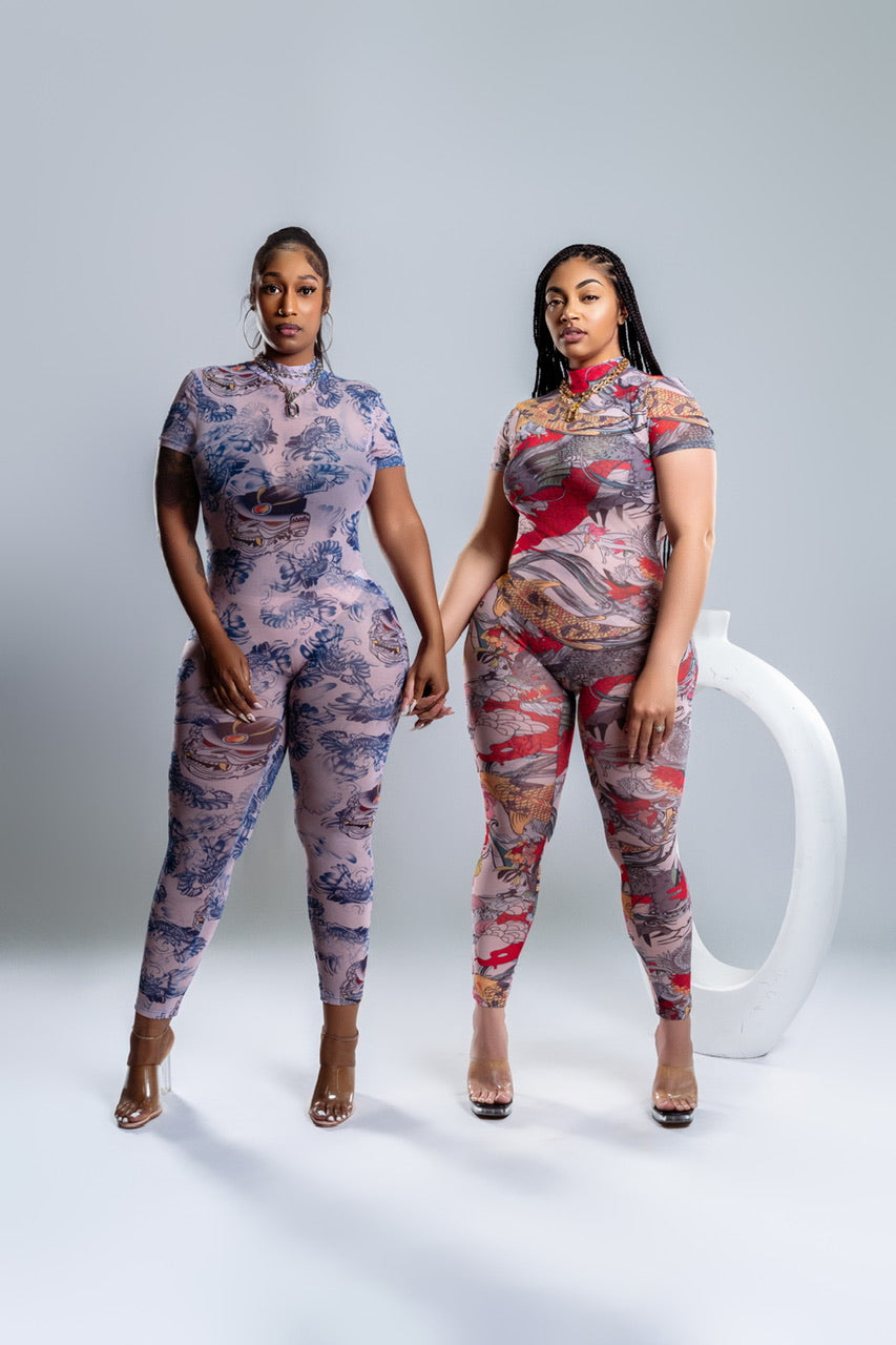 Dragon Sheer Jumpsuit