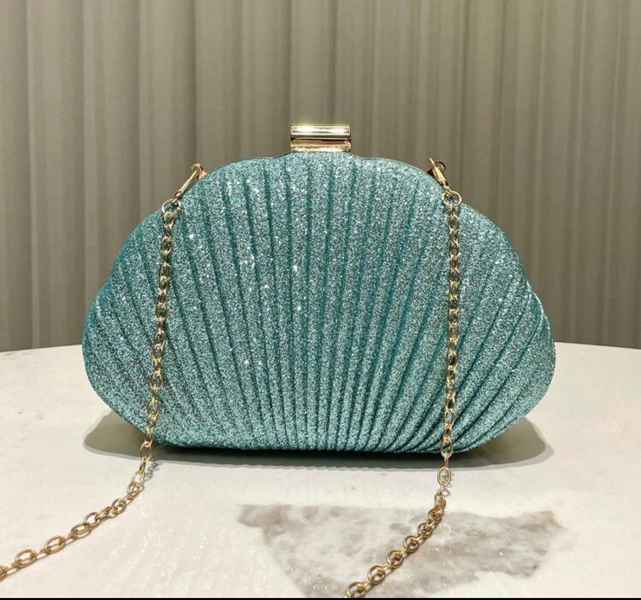 Glitzy Shell Handbag