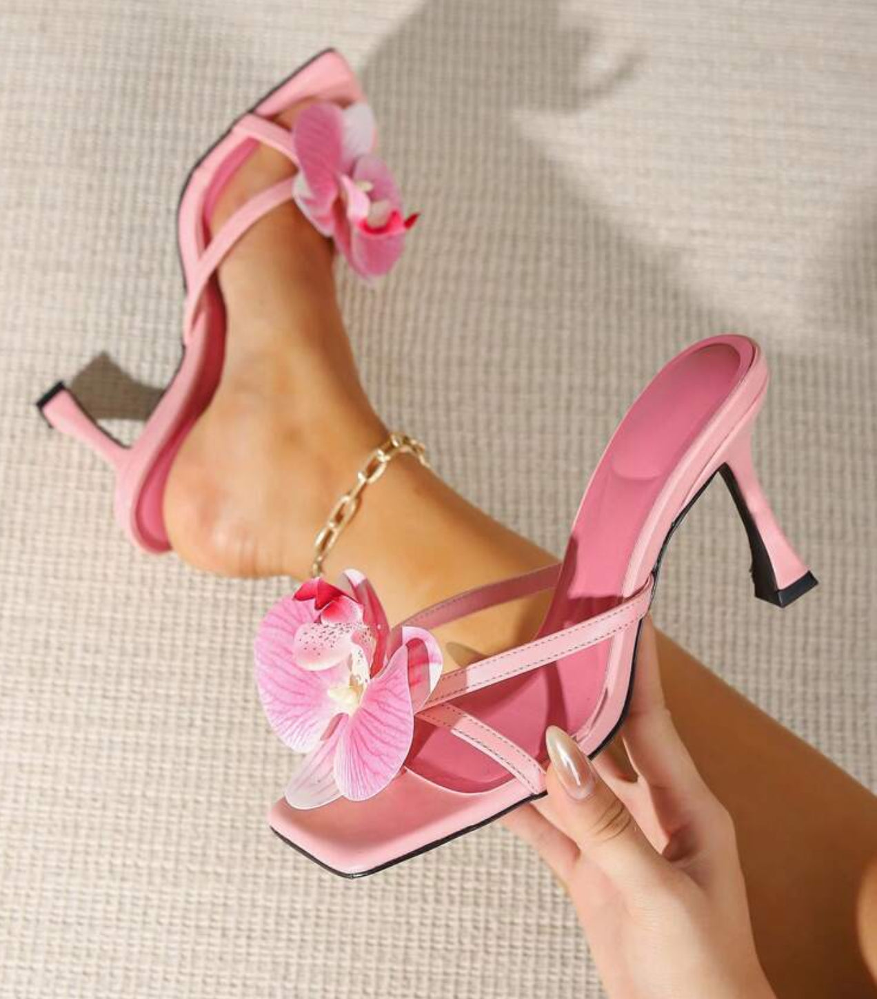 Floral Girl Heeled Sandals