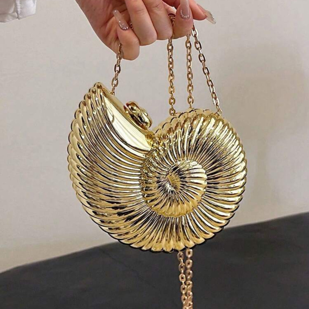 Spiral Shell Crossbody Bag