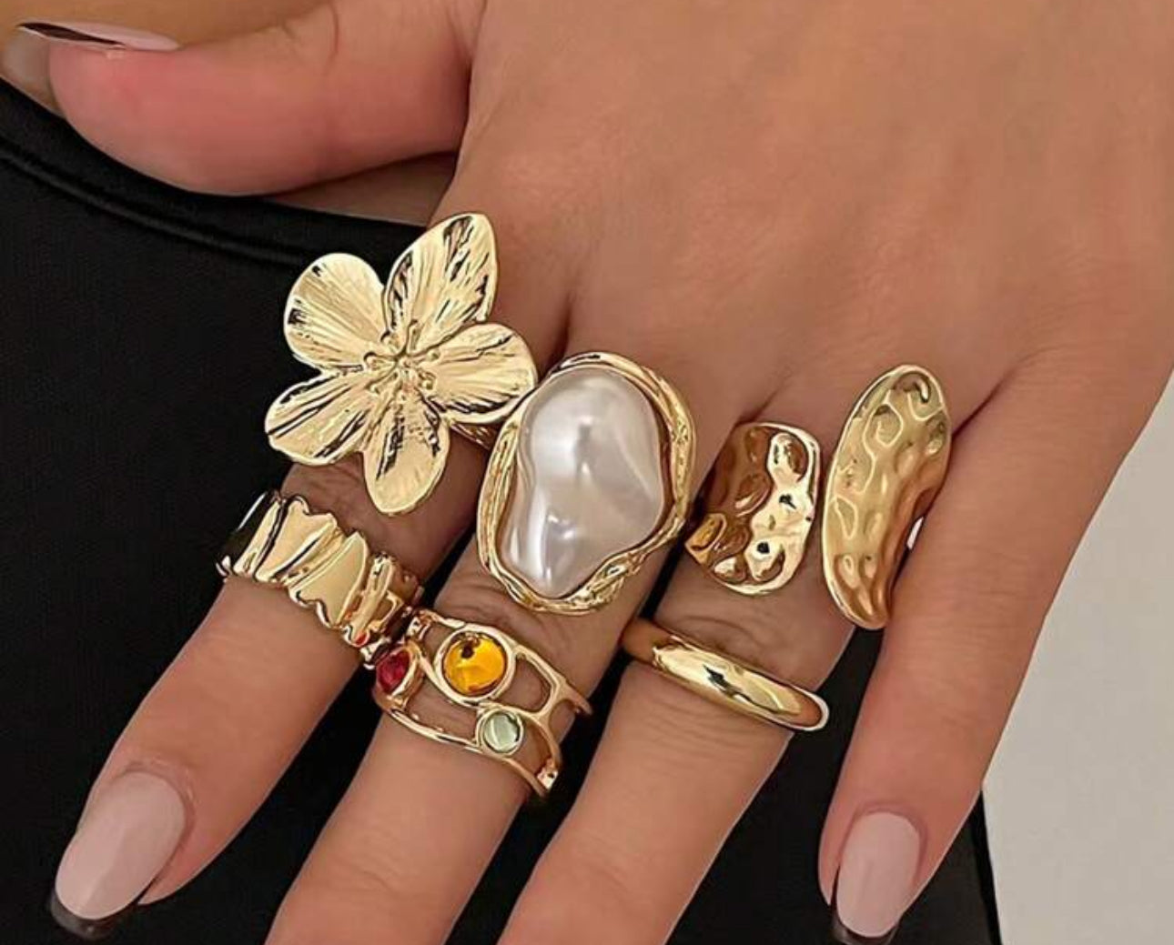 Gold Stackable Ring Set