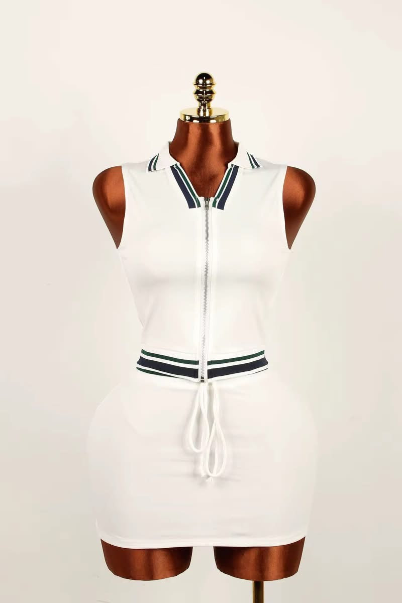 Keep Guessing Skirt Set