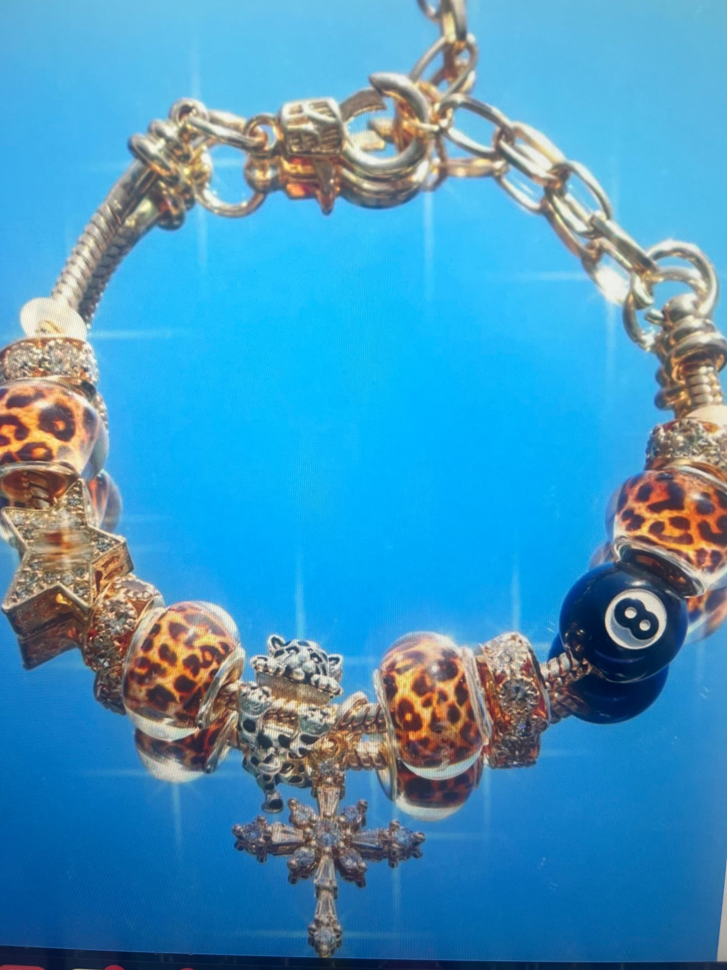 Leopard Charm Bracelet