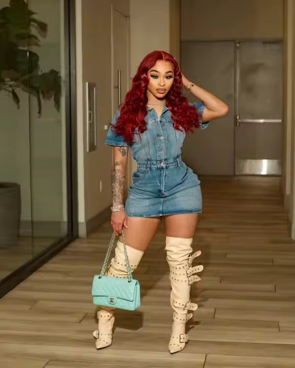 Make No Mistake Denim Dress