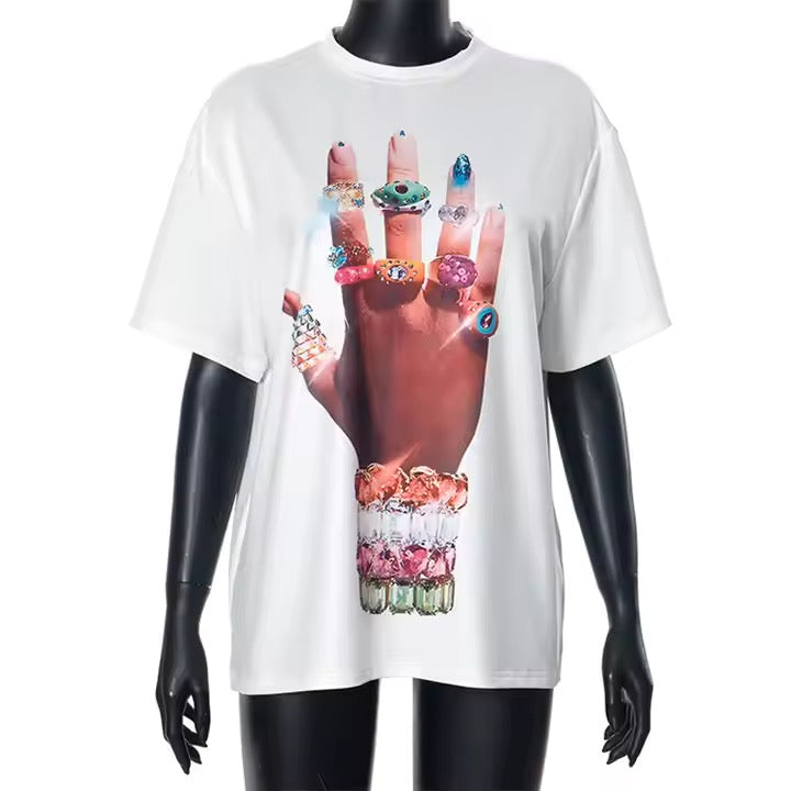 Jewels On Hand Graphic Tee
