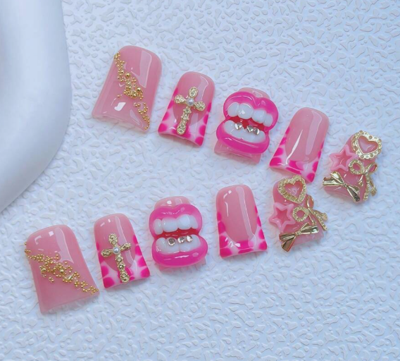 Bubblegum Blink Press On Nails