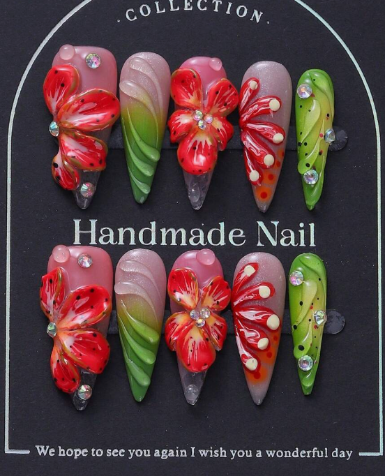 Flora Flex Press On Nails