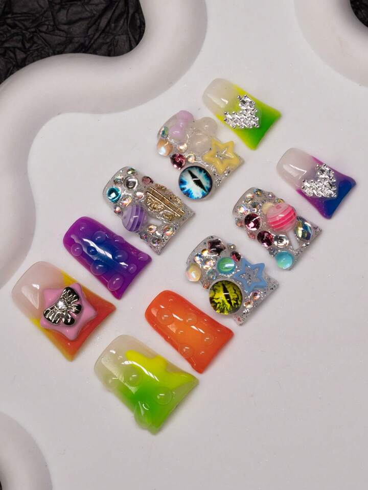 Girl Code Set Press On Nails