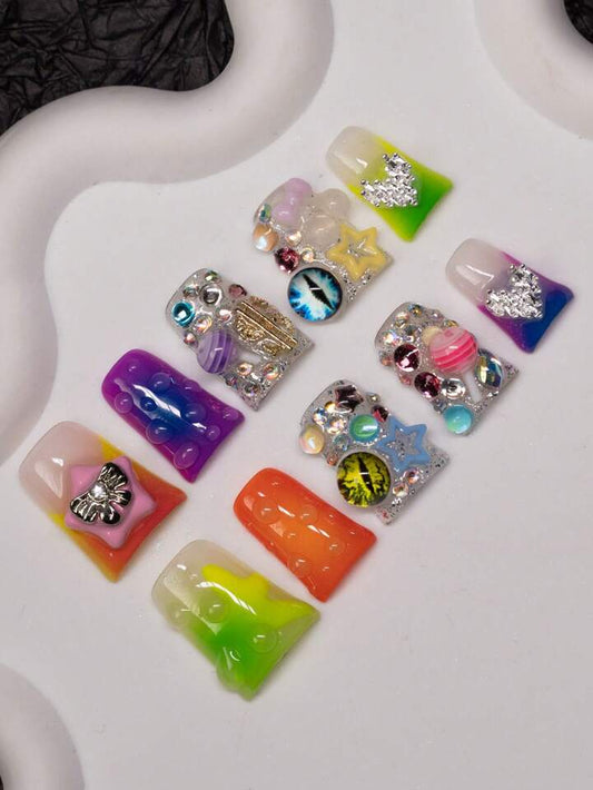Girl Code Set Press On Nails