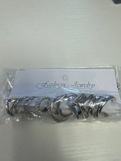 Silver earrings hoops
