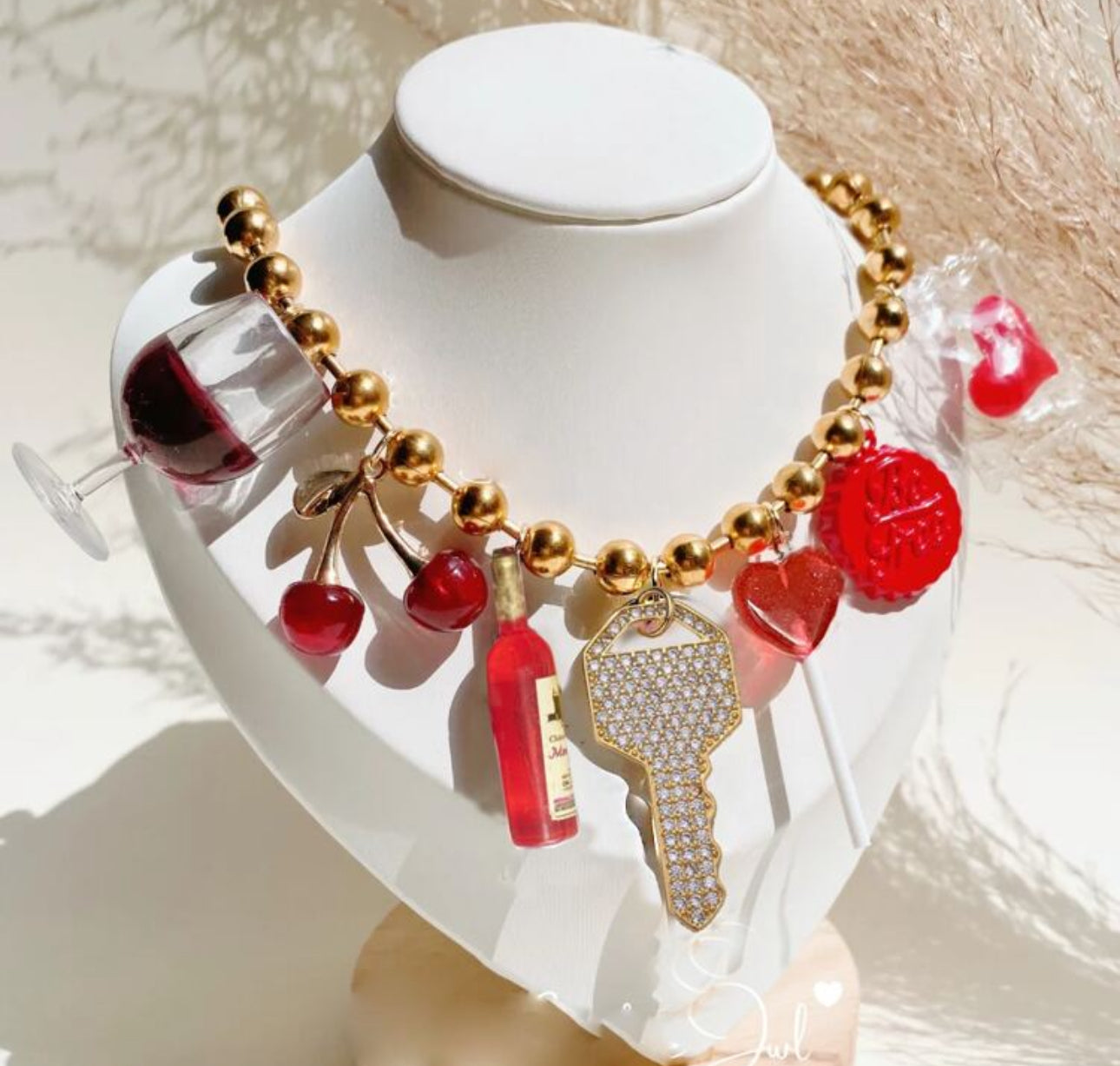 Cherry Charm Choker