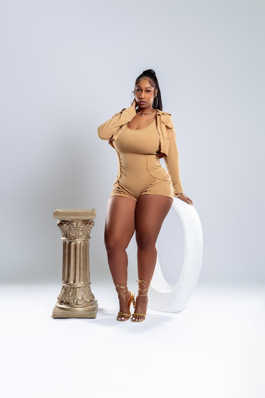 On My Way Shorts Romper