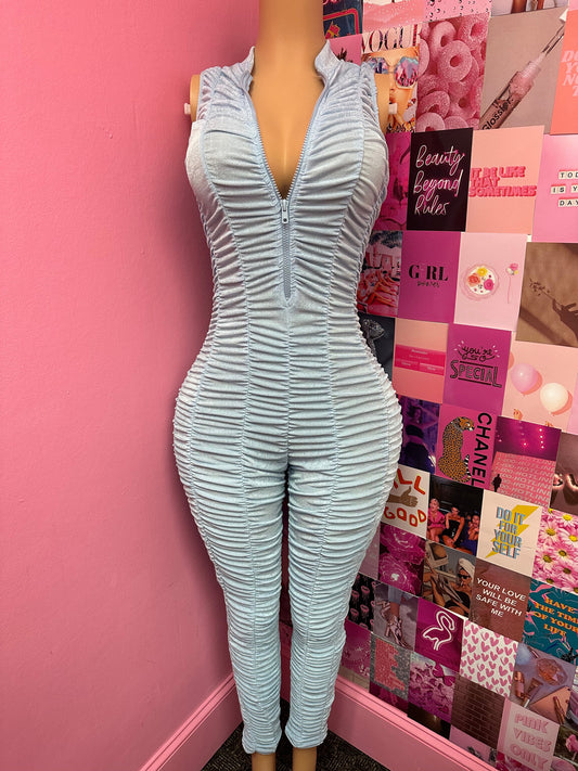 In Your Dreams Jumpsuit  (Light Blue)