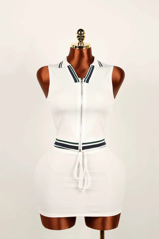 Keep Guessing Skirt Set