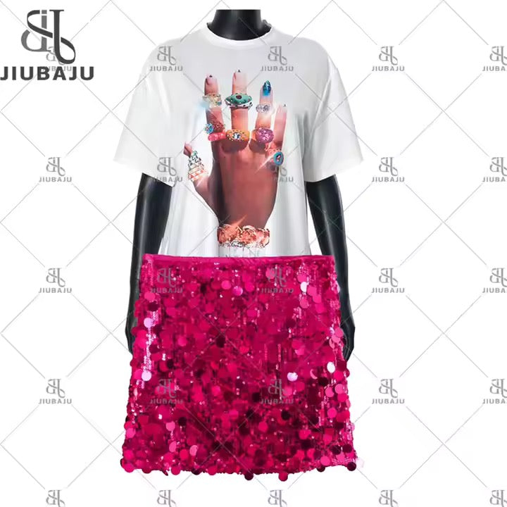 Weekend Sequin Mini Skirt