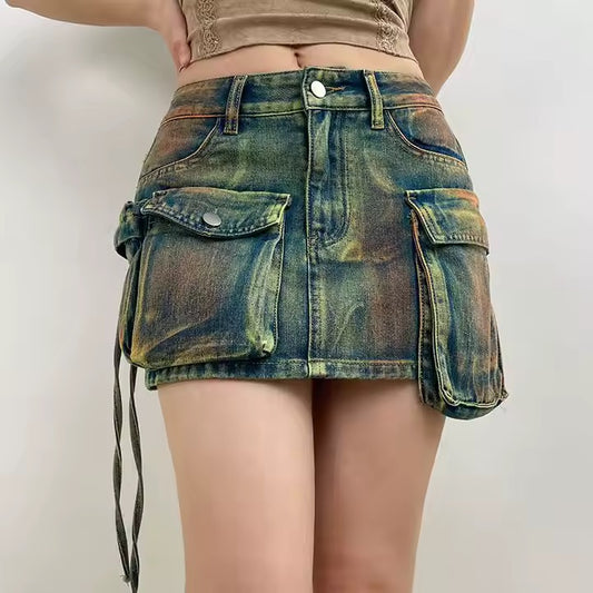 Wasted On You Denim Skirt