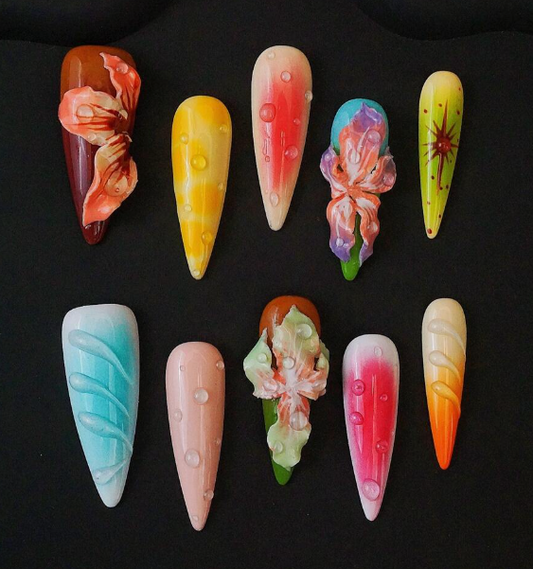 Garden Glazed Press On Nails