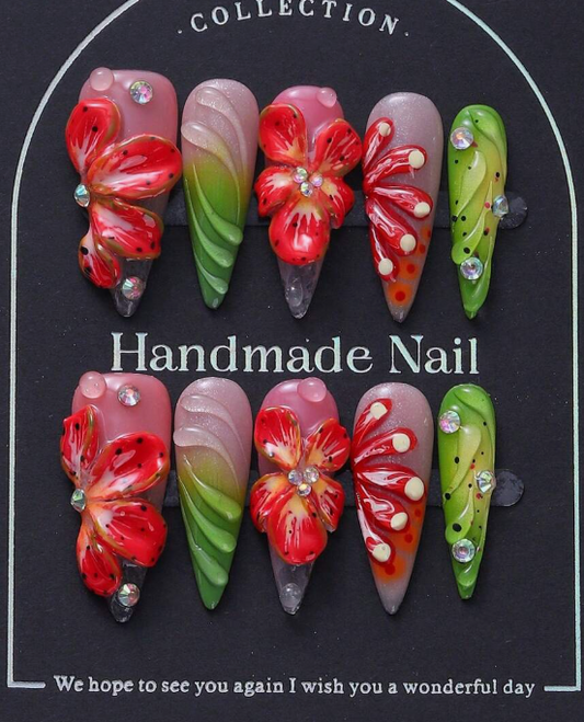 Flora Flex Press On Nails