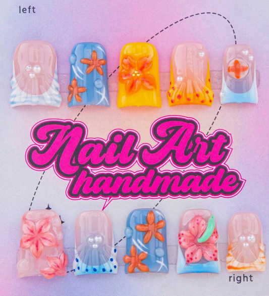 Wavy Baby Press On Nails